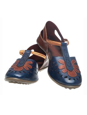 navy slip on sandals - 17214040 - Standard Image - 4