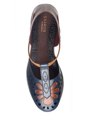 navy slip on sandals - 17214040 - Standard Image - 5