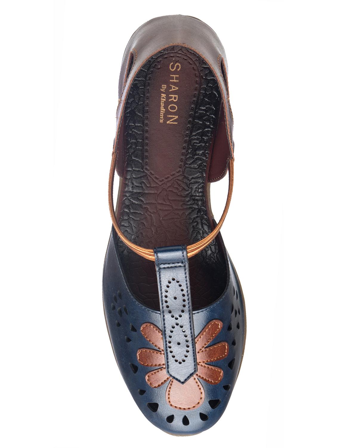 navy slip on sandals - 17214040 - Zoom Image - 5