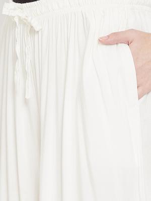 white solid palazzo - 17214151 - Standard Image - 5