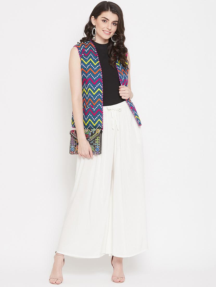 white solid palazzo - 17214151 - Zoom Image - 4