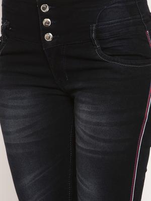 mid rise stone washed jeans - 17214464 - Standard Image - 5