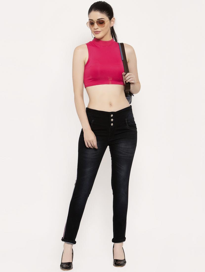 mid rise stone washed jeans - 17214464 - Zoom Image - 4