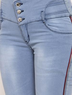 mid rise stone washed jeans - 17214686 - Standard Image - 5