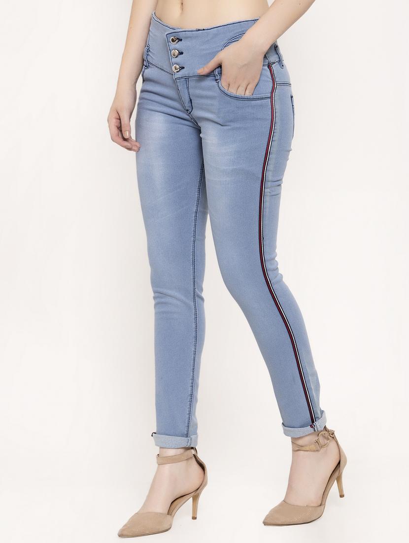 mid rise stone washed jeans - 17214686 - Zoom Image - 2