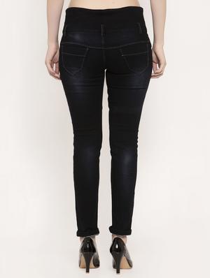 mid rise stone washed jeans - 17214687 - Standard Image - 3