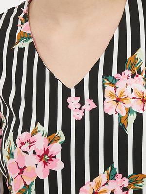 v-neck striped top - 17215460 - Standard Image - 5