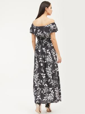 off shoulder floral maxi dress - 17215517 - Standard Image - 3