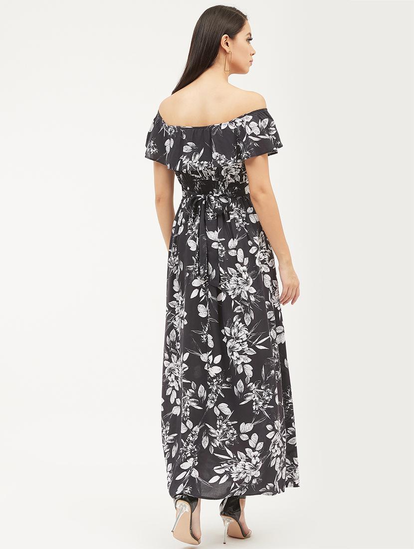 off shoulder floral maxi dress - 17215517 - Zoom Image - 3
