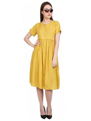 button-up a-line dress - 17215542 - Standard Image - 4