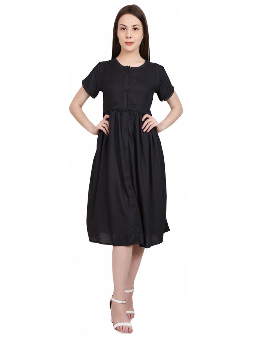 button-up a-line dress - 17215544 - Zoom Image - 1