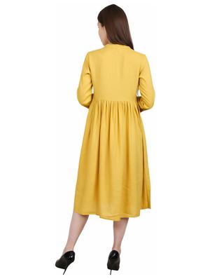 button-up a-line dress - 17215546 - Standard Image - 3