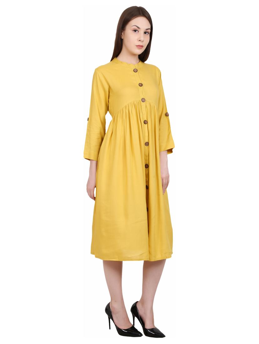 button-up a-line dress - 17215546 - Zoom Image - 2