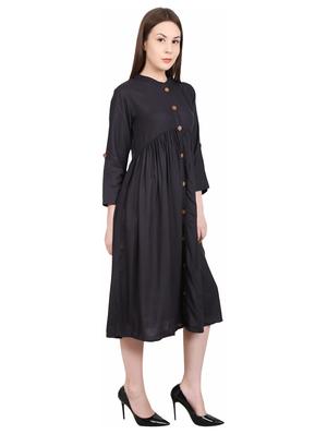 button-up a-line dress - 17215548 - Standard Image - 2