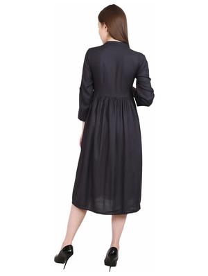 button-up a-line dress - 17215548 - Standard Image - 3