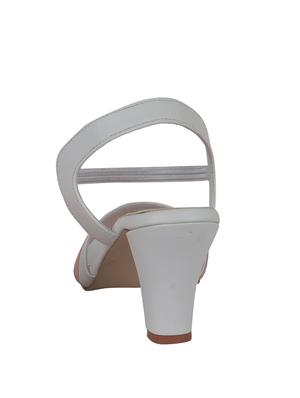 white synthetic ankle strap sandals - 17215673 - Standard Image - 3