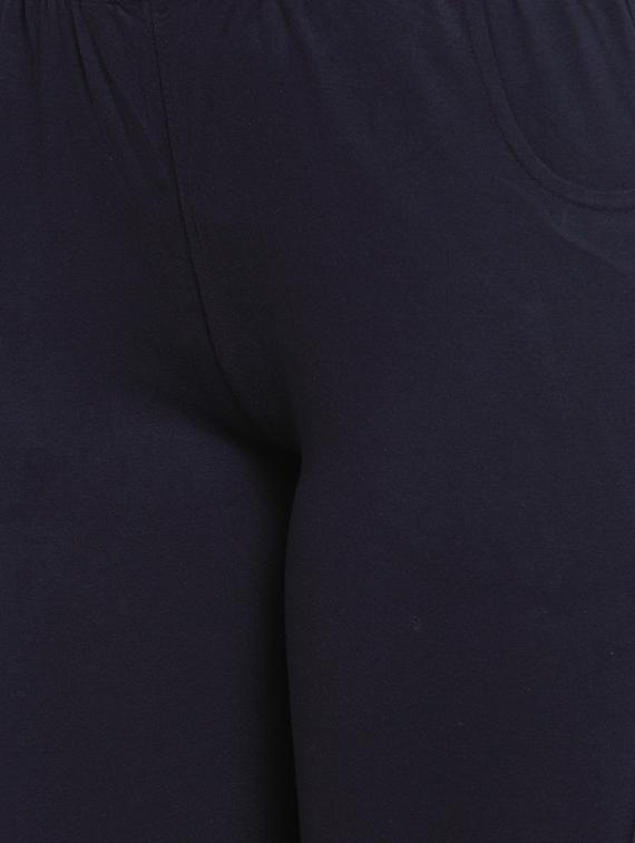 navy blue cotton leggings - 17215982 - Zoom Image - 4