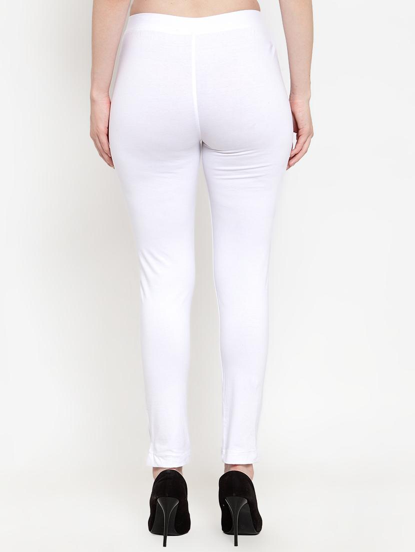 white cotton leggings - 17215989 - Zoom Image - 2