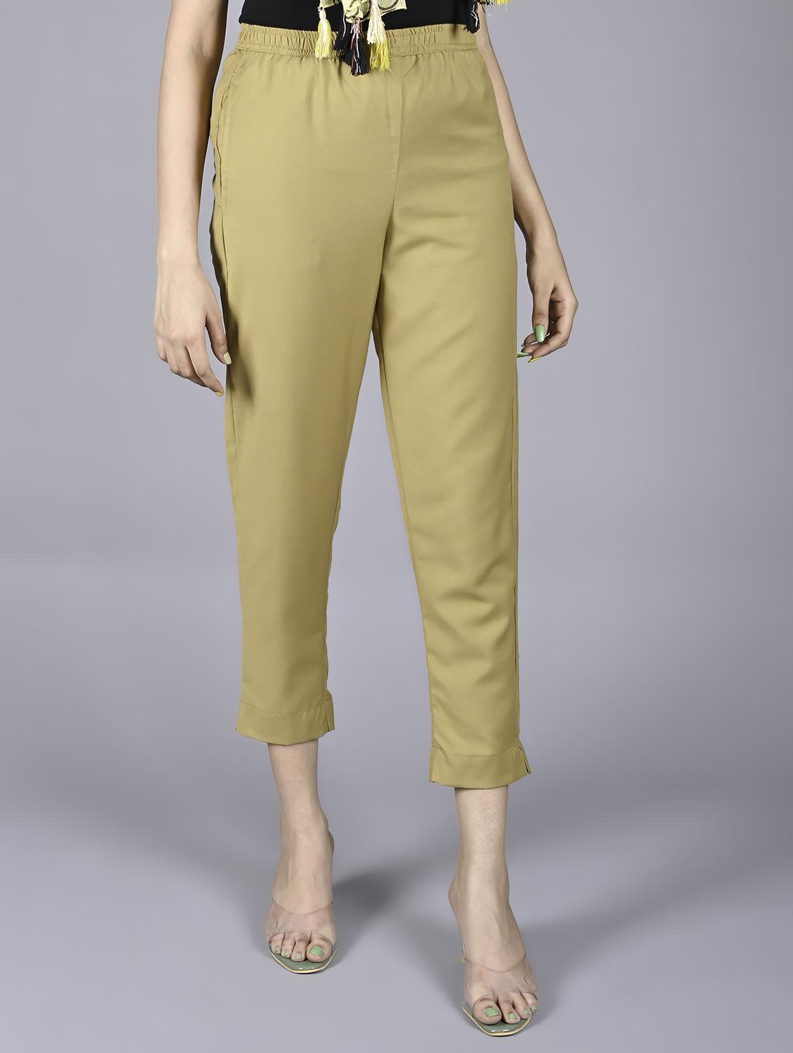 high rise flat front trouser - 17216096 - Zoom Image - 1