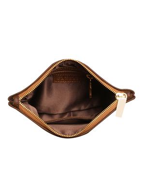 brown leatherette (pu) regular sling bag - 17216189 - Standard Image - 3