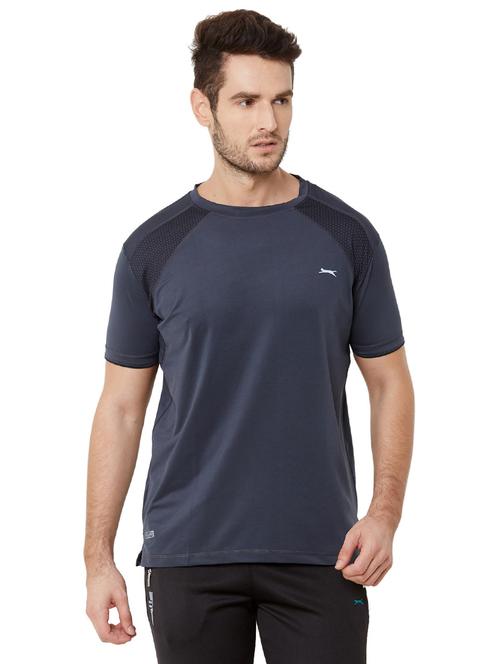 grey solid t-shirt - 17216240 - Standard Image - 1