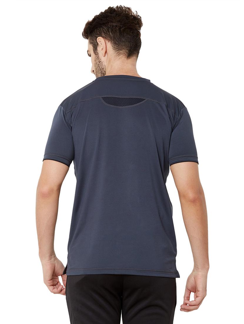 grey solid t-shirt - 17216240 - Zoom Image - 3