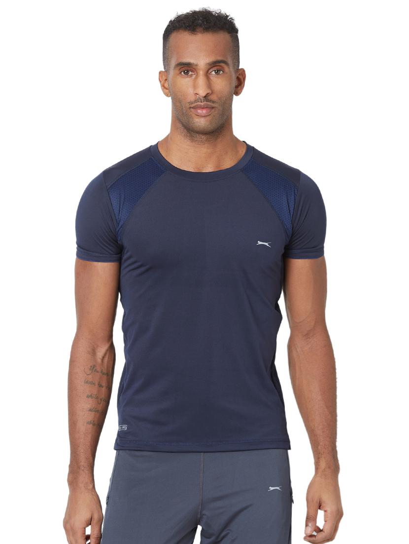 blue solid t-shirt - 17216241 - Zoom Image - 1
