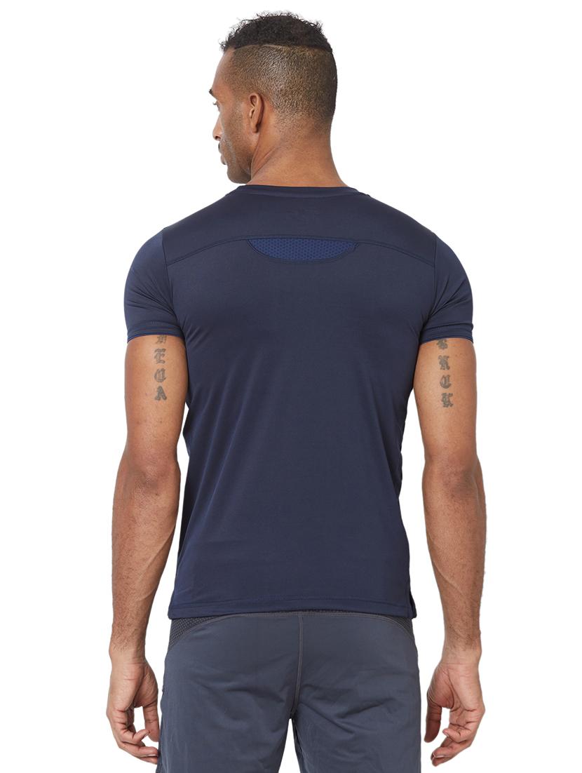 blue solid t-shirt - 17216241 - Zoom Image - 3
