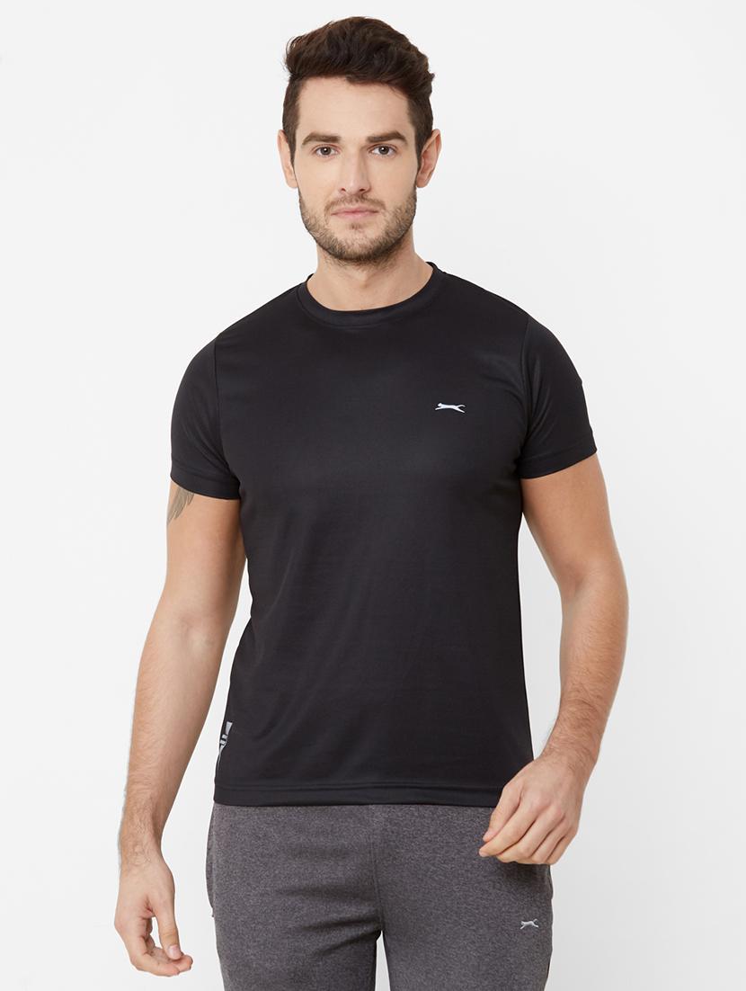 black solid t-shirt - 17216242 - Zoom Image - 1