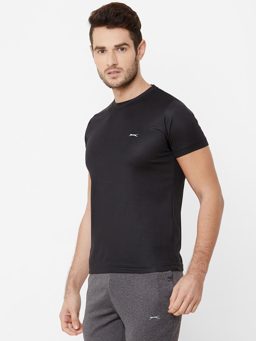 black solid t-shirt - 17216242 - Zoom Image - 2