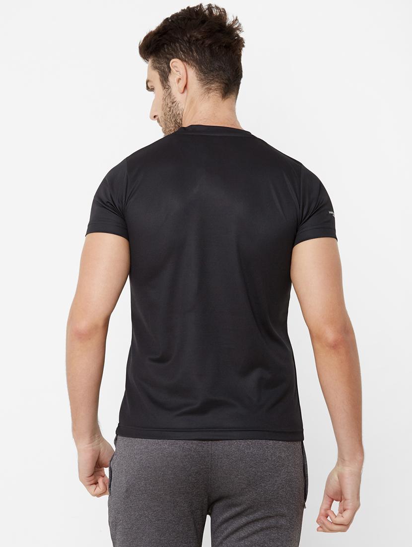 black solid t-shirt - 17216242 - Zoom Image - 3