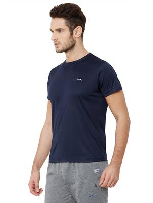 navy blue solid t-shirt - 17216246 - Standard Image - 2