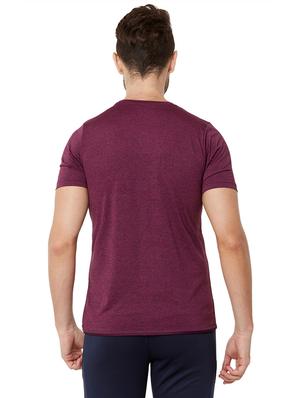 maroon solid t-shirt - 17216249 - Standard Image - 3