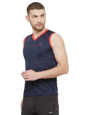 navy blue printed t-shirt - 17216253 - Standard Image - 2