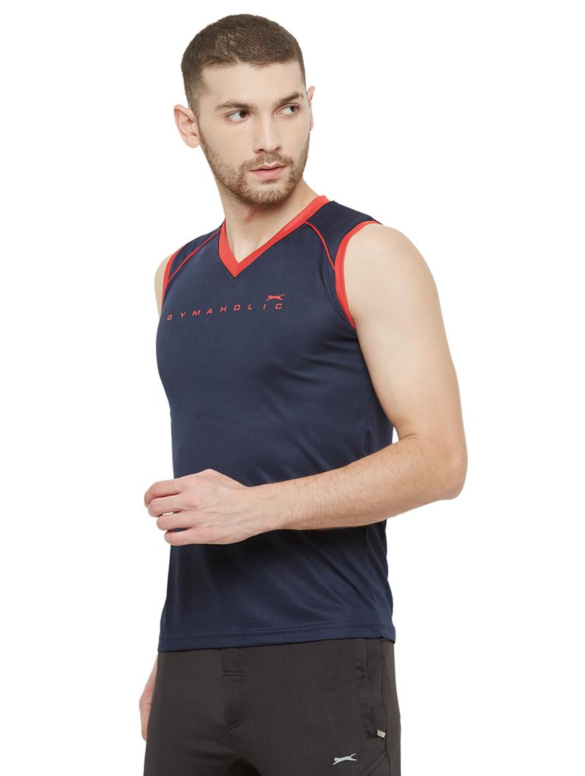 navy blue printed t-shirt - 17216253 - Zoom Image - 2
