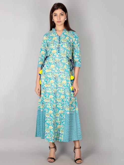 floral a-line kurta - 17216402 - Standard Image - 1