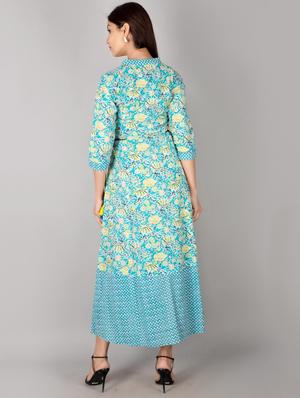 floral a-line kurta - 17216402 - Standard Image - 3
