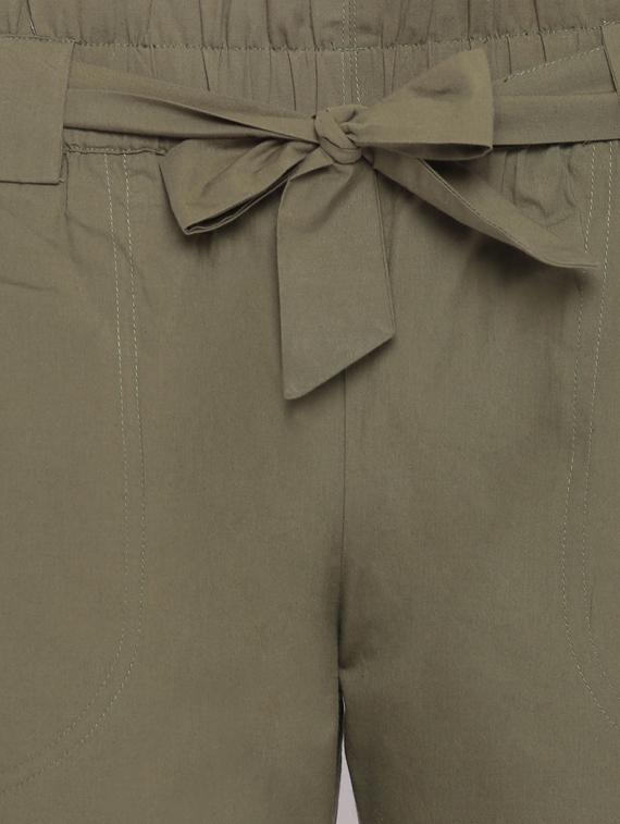 belted tie front trouser - 17216431 - Zoom Image - 5