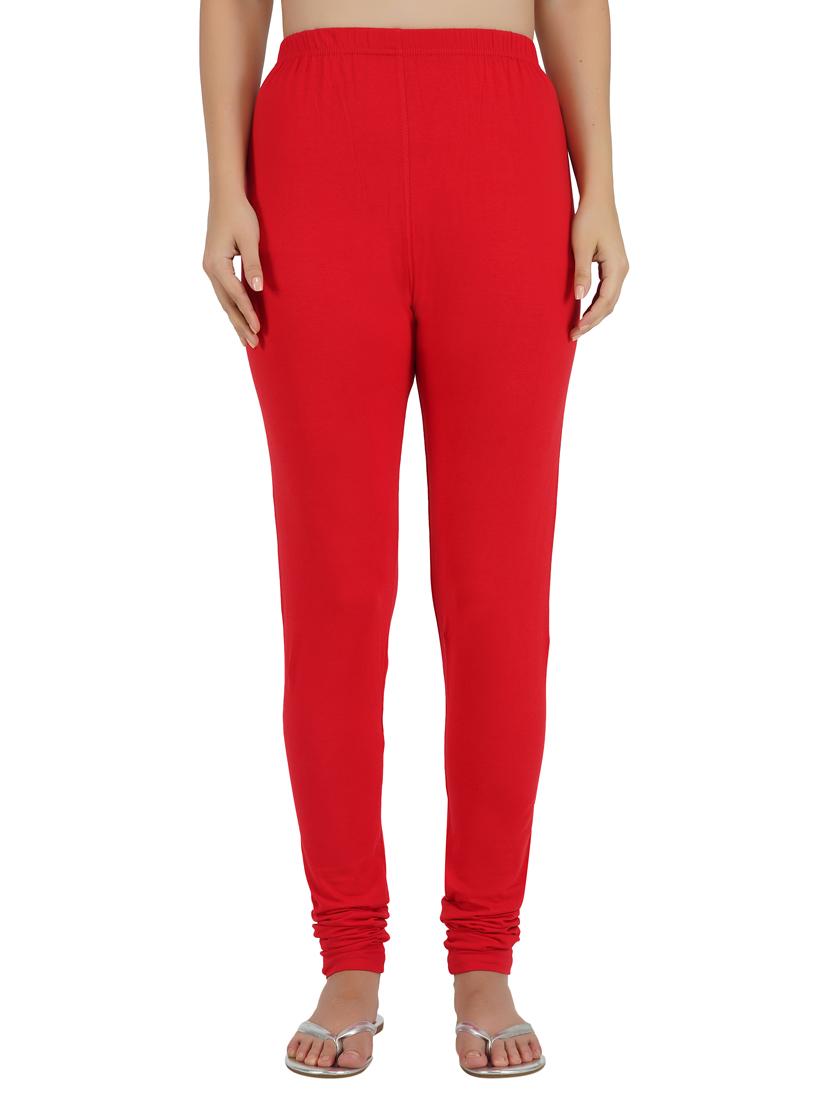 red cotton leggings - 17216583 - Zoom Image - 1