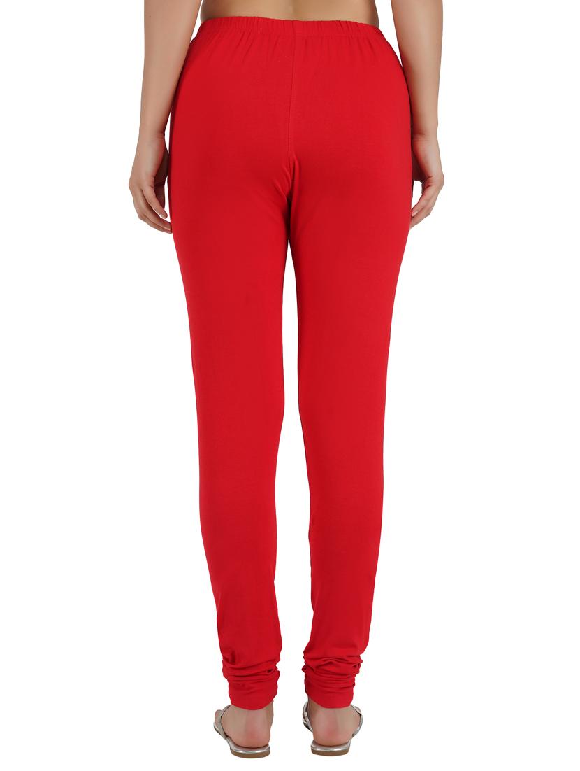 red cotton leggings - 17216583 - Zoom Image - 3