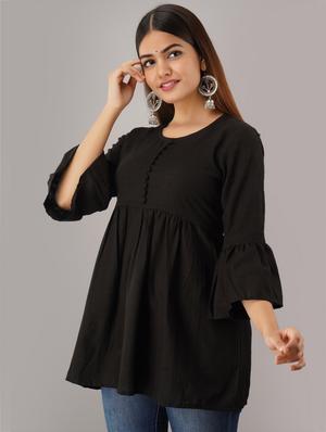 bell sleeves a-line top - 17216901 - Standard Image - 3