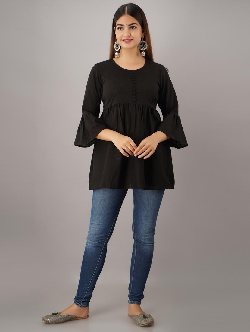 bell sleeves a-line top - 17216901 - Zoom Image - 5