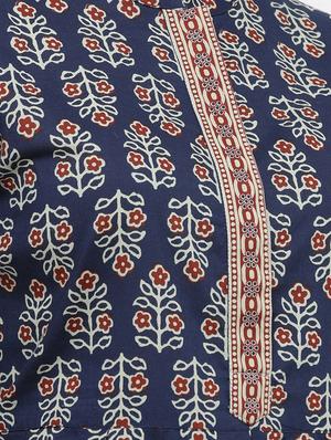 block print a-line kurti - 17216927 - Standard Image - 5