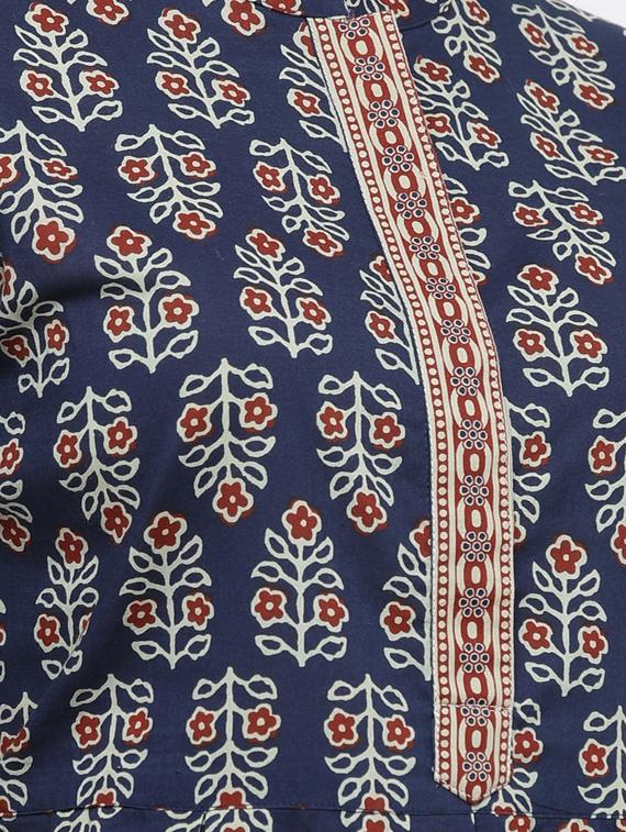 block print a-line kurti - 17216927 - Zoom Image - 5