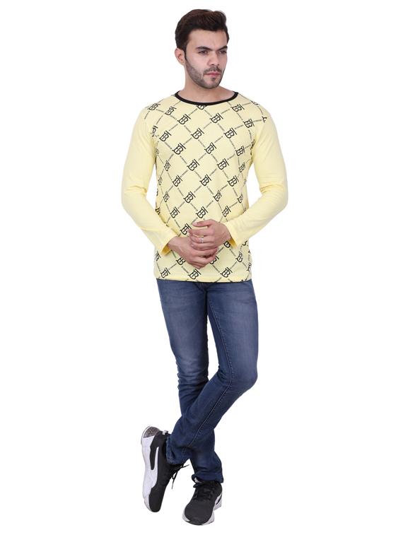 yellow printed t-shirt - 17218307 - Zoom Image - 4