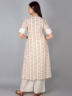 floral kurta palazzo set - 17218549 - Standard Image - 3