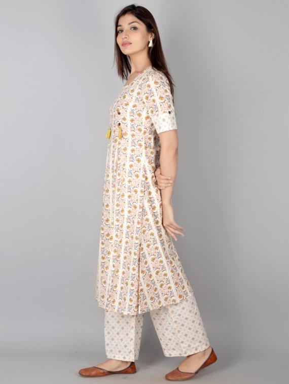 floral kurta palazzo set - 17218549 - Zoom Image - 2