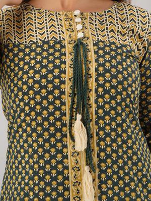 floral kurta palazzo set - 17218567 - Standard Image - 5