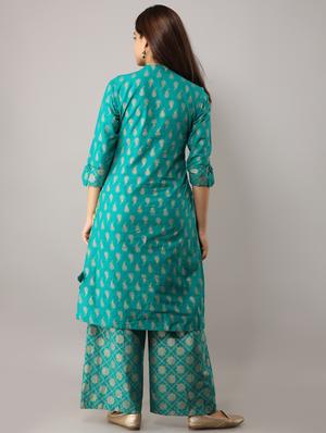 paisley kurta palazzo set - 17218575 - Standard Image - 3