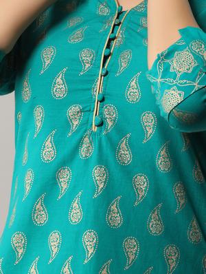 paisley kurta palazzo set - 17218575 - Standard Image - 4
